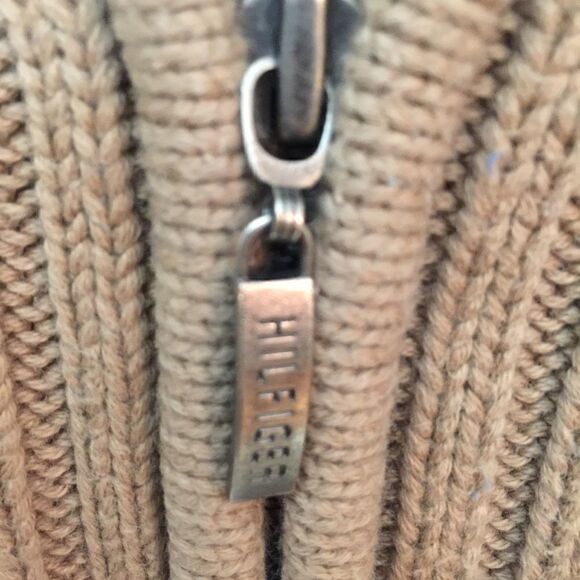 Tommy Hilfiger Thick Heavy Ribbed Full Zip Sweater - Picture 8 of 8